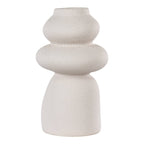 Beige Keramikvase im Skandi Design