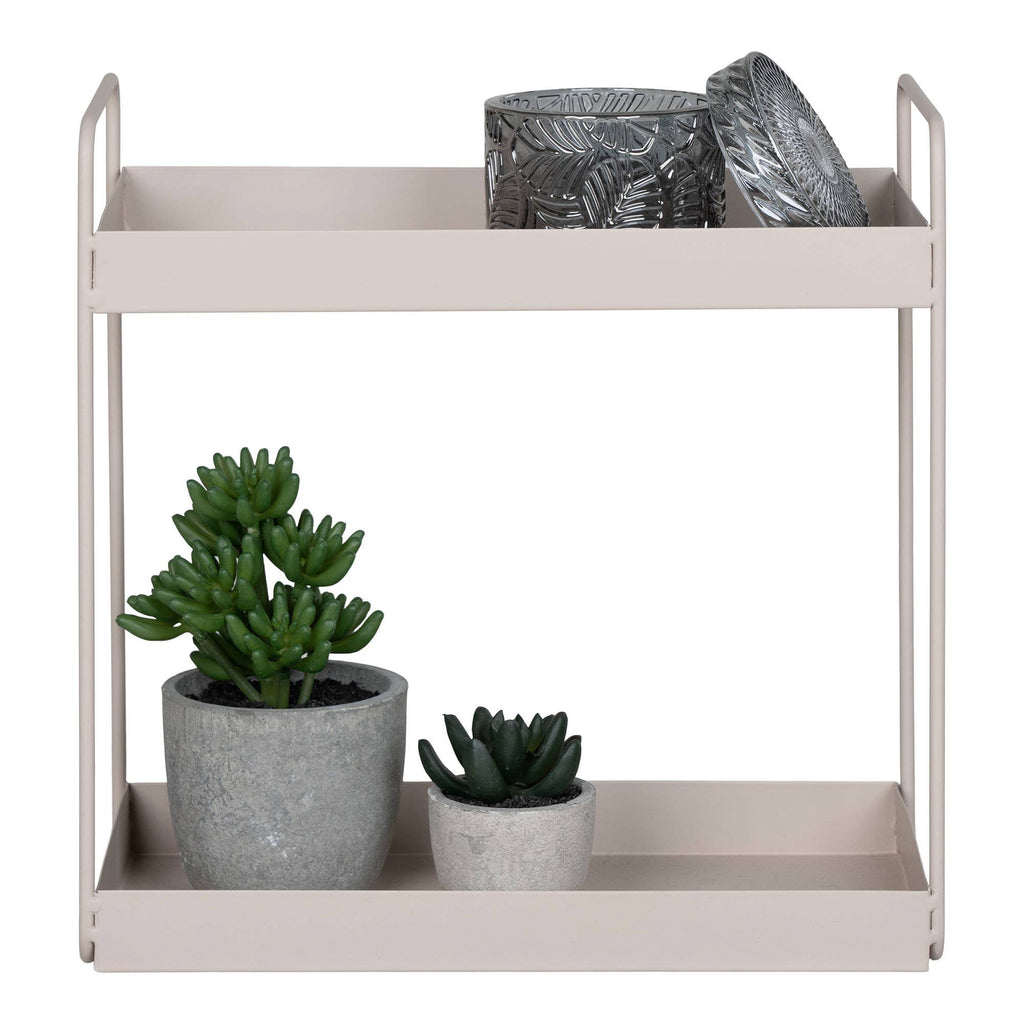 Skandi Design Stehregal mit zwei Ablagen