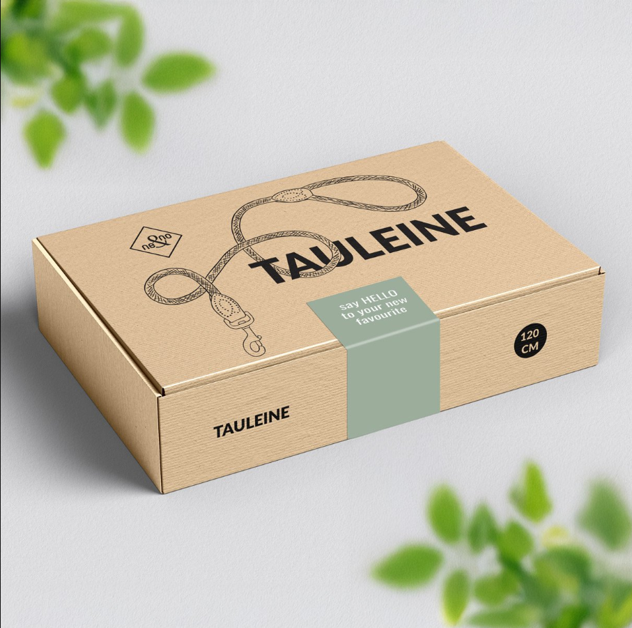 Ne&no® Tauleine für Hunde fixe Hundeleine: Taupe / 120cm