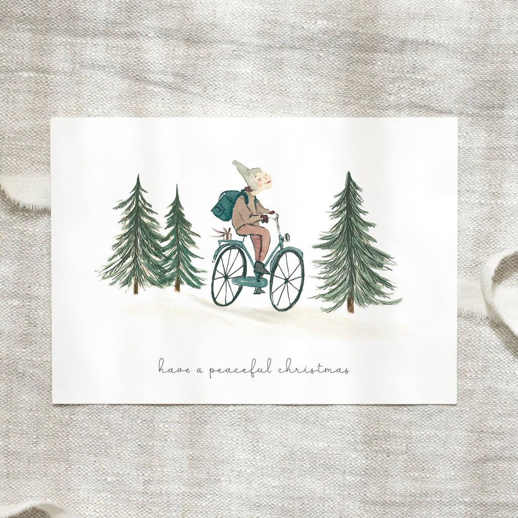 Postkarte · Peaceful christmas ride