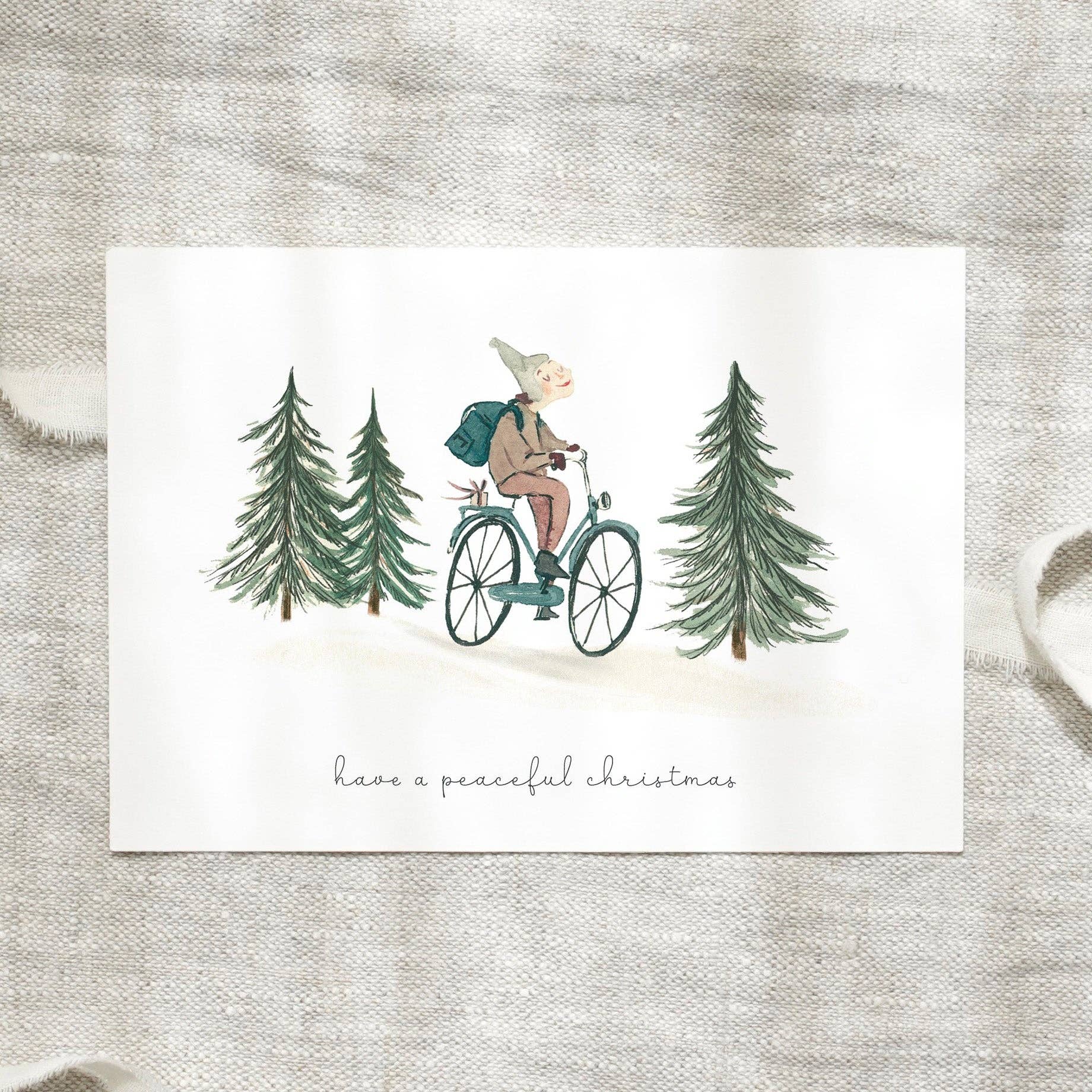 Postkarte · Peaceful christmas ride