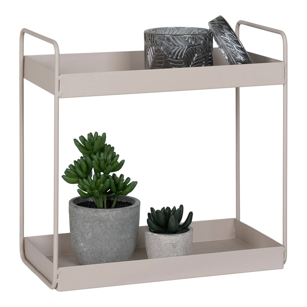 Skandi Design Stehregal mit zwei Ablagen