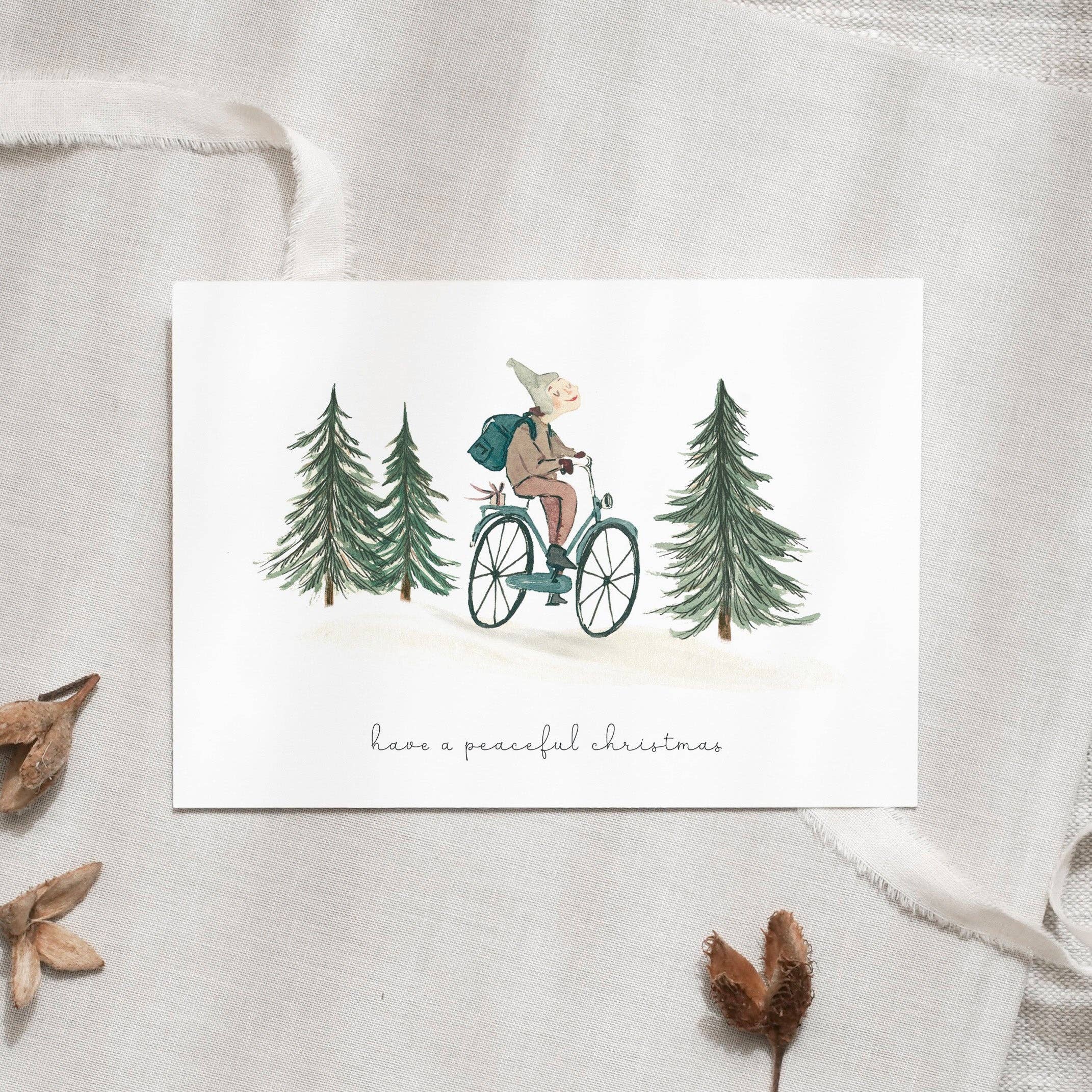 Postkarte · Peaceful christmas ride