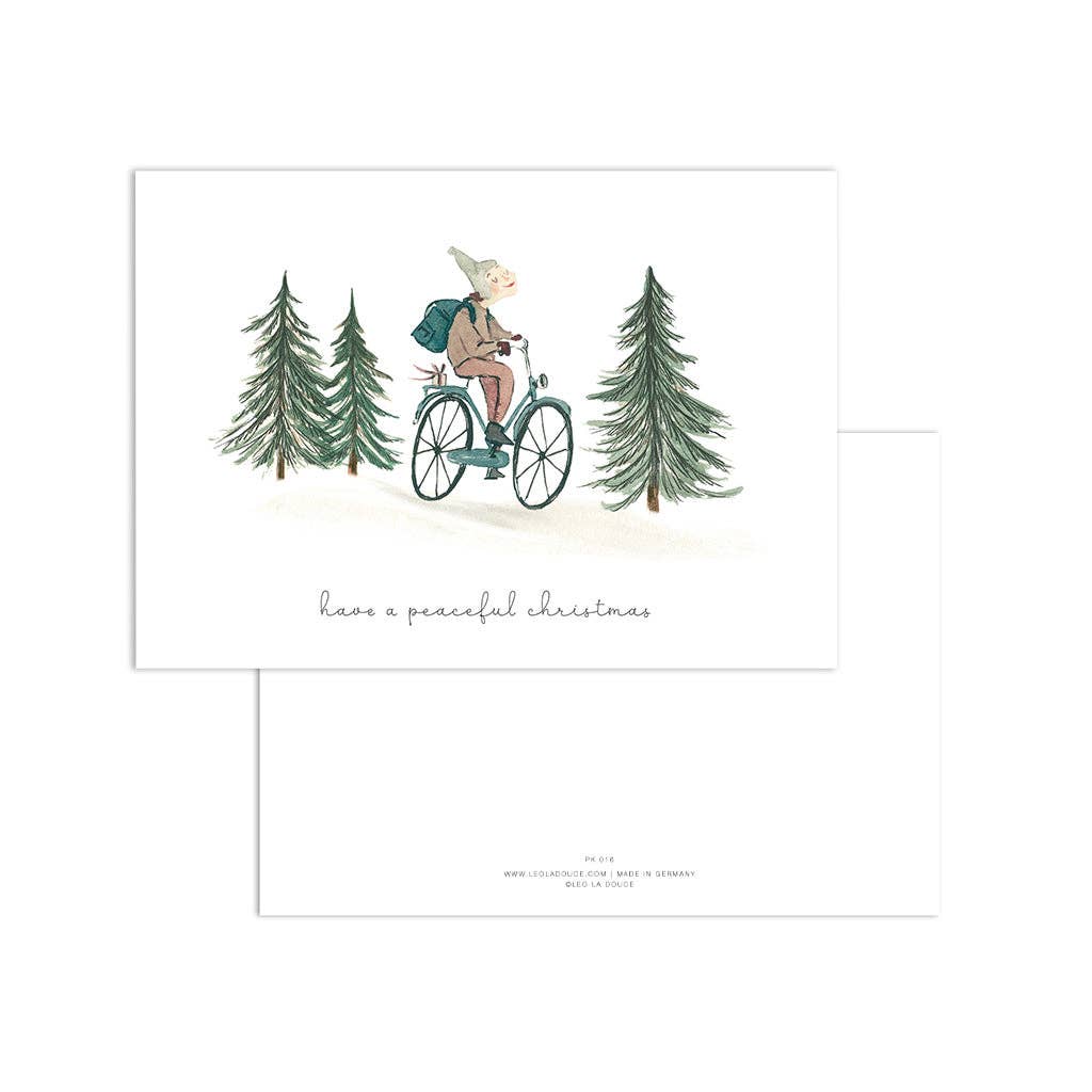 Postkarte · Peaceful christmas ride