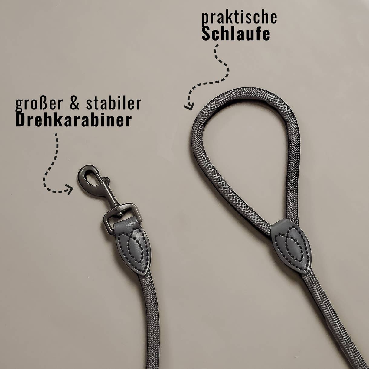 Ne&no® Tauleine für Hunde in Aqua / 170cm