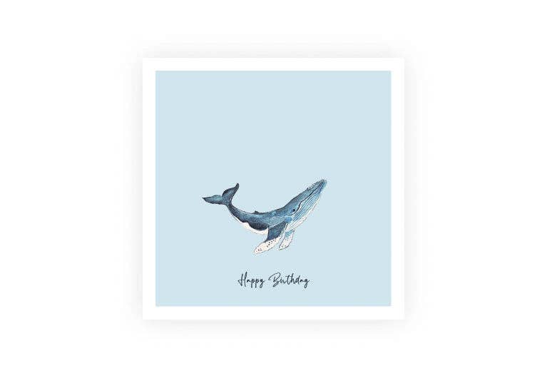 Wal | Postkarte | Geburtstag