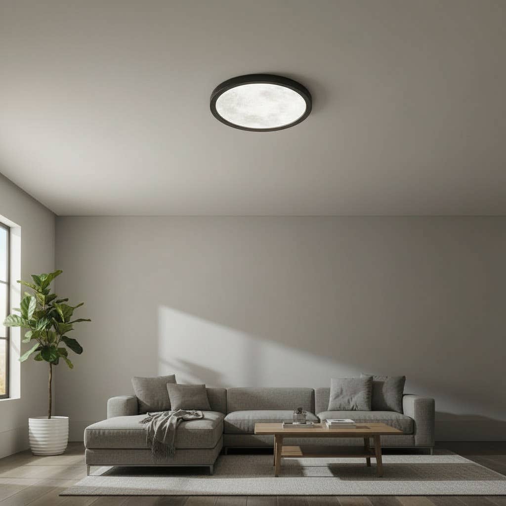 LED Deckenleuchten im Mond-Design 19cm Durchmesser