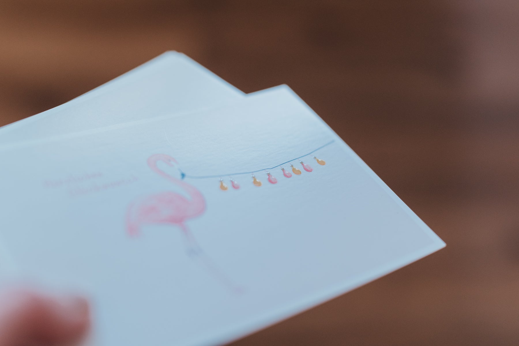 Flamingo Glückwunsch | Postkarte | Gruß | Geburtstag