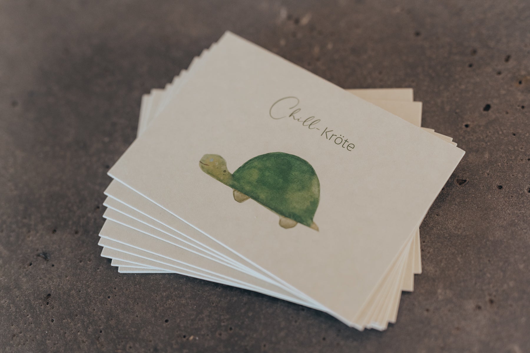 Postkarte Chill-Kröte | Schildkröte