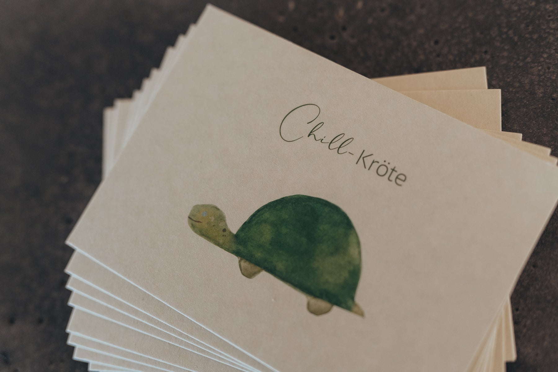 Postkarte Chill-Kröte | Schildkröte