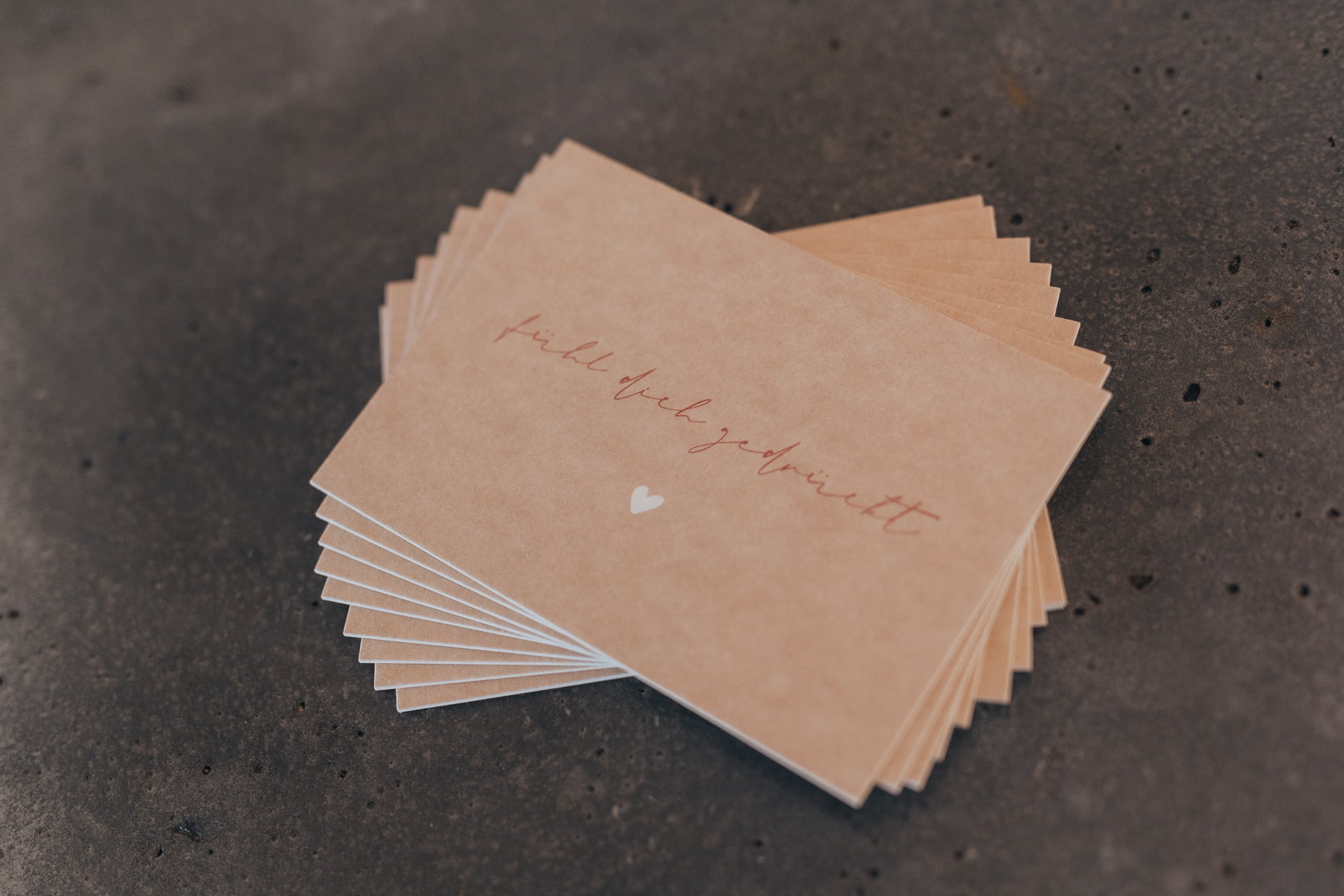 Postkarte fühl dich gedrückt | Geburtstag | Freundschaft