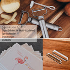 Geschenkset: Gigant Schäler & Spiralschneider & Ersatzklingen & Grußkarte
