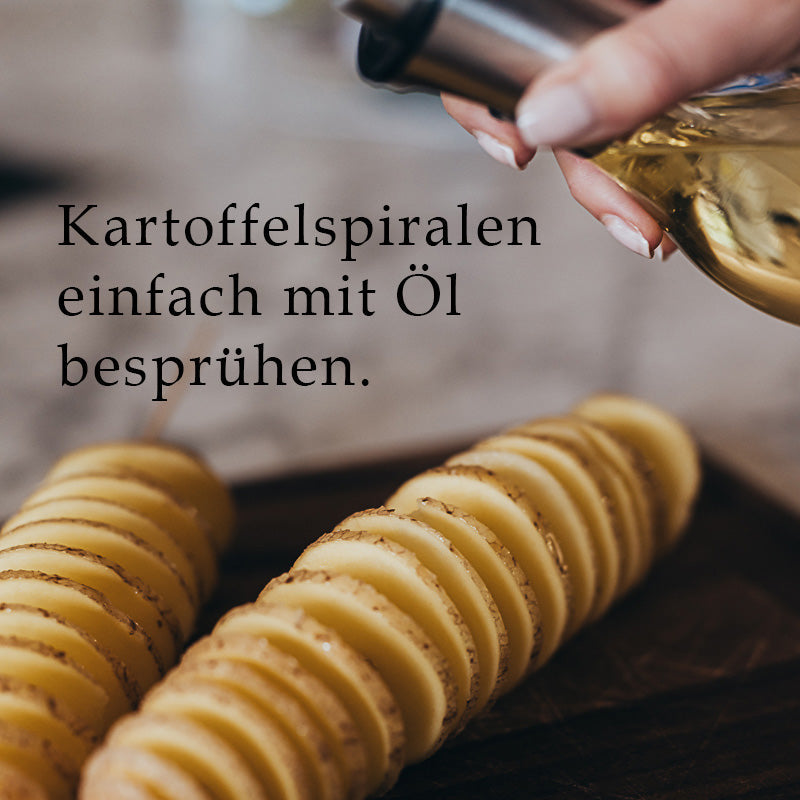 Ölzerstäuber und 4 Spiralschneider im Set