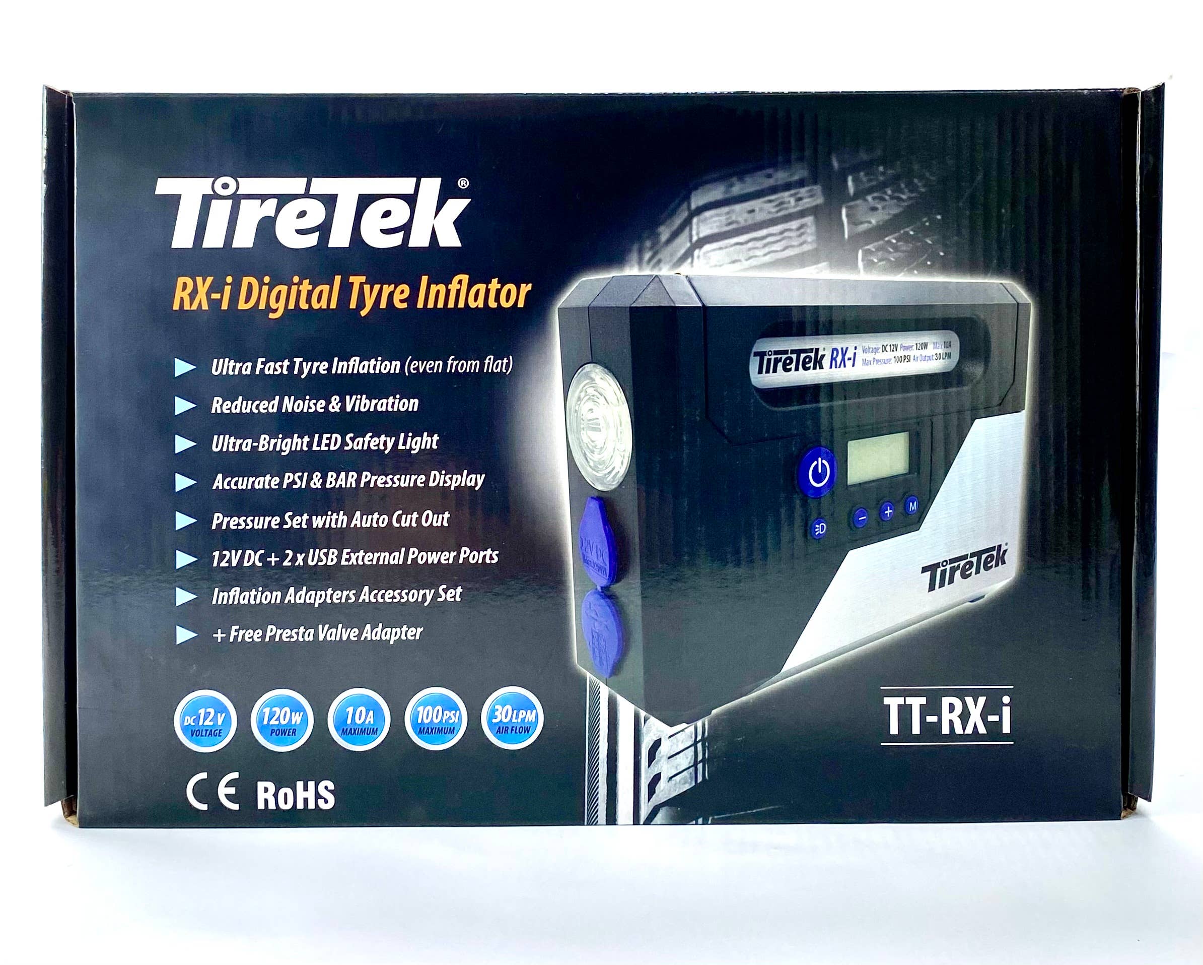 TireTek RX-i Digital Tyre Inflator, Auto-Luftpumpe