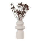 Beige Keramikvase im Skandi Design