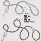 Ne&no® Tauleine für Hunde fixe Hundeleine: Sage Green / 120cm
