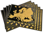 Rubbelposter „Europakarte“, „Top 100 Reiseziele der Welt“