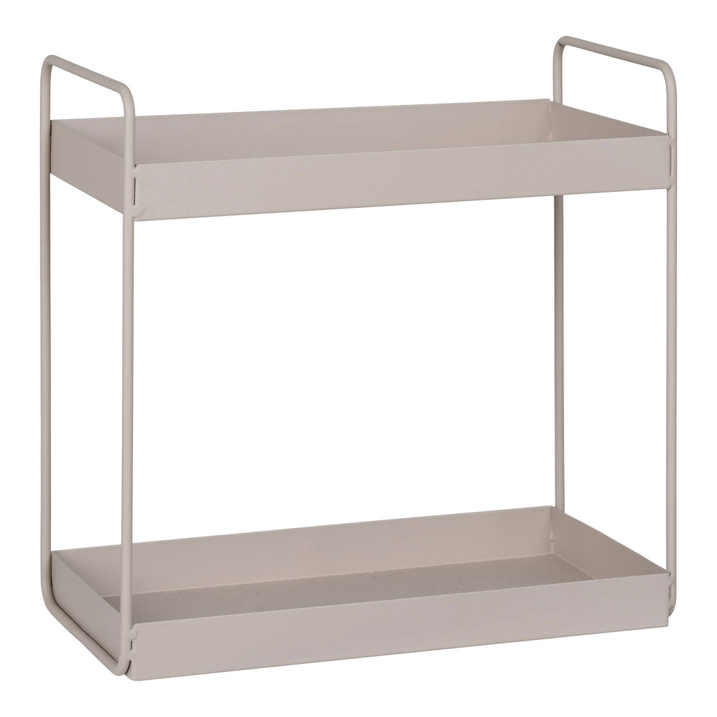 Skandi Design Stehregal mit zwei Ablagen