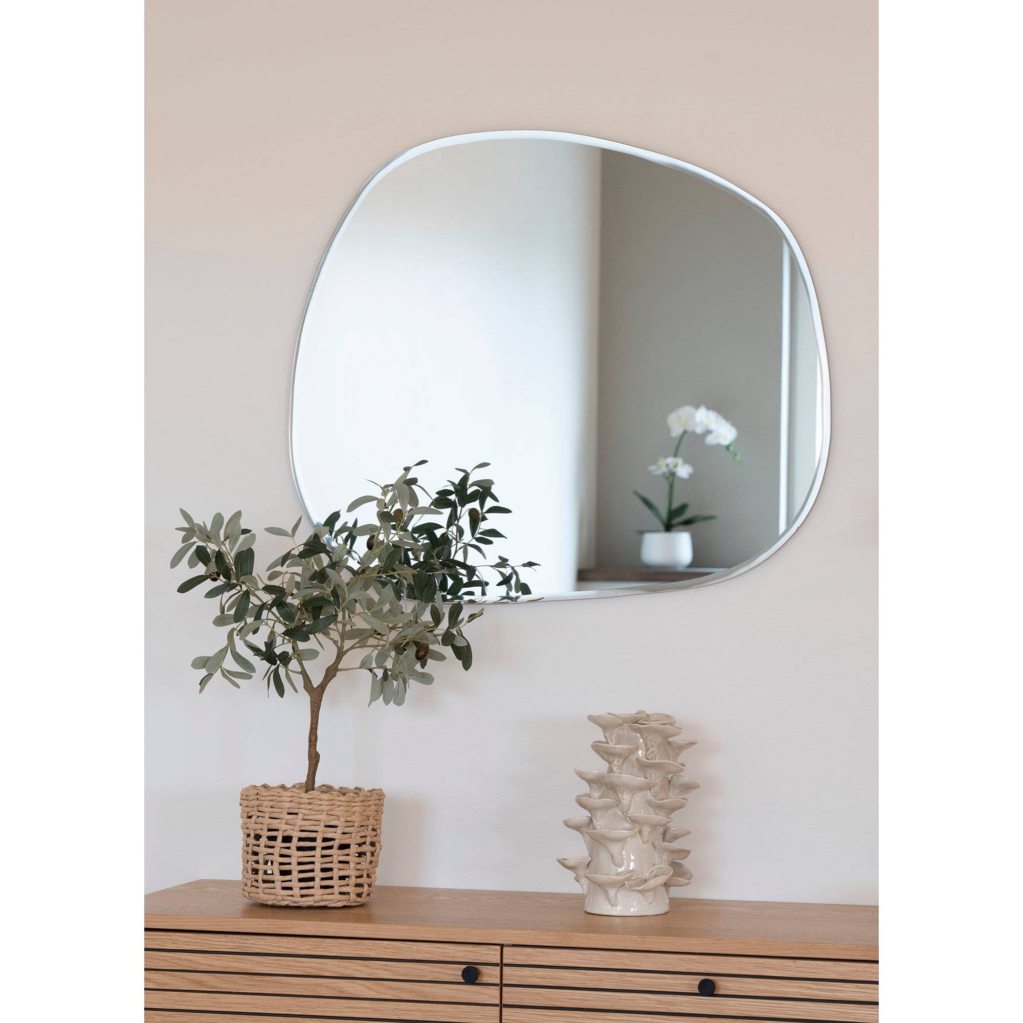 Olivenbaum - Künstliche Pflanze, grün, H: 61 cm: Keine Montage erforderlich / Grün