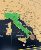 Rubbelposter „Europakarte“, „Top 100 Reiseziele der Welt“