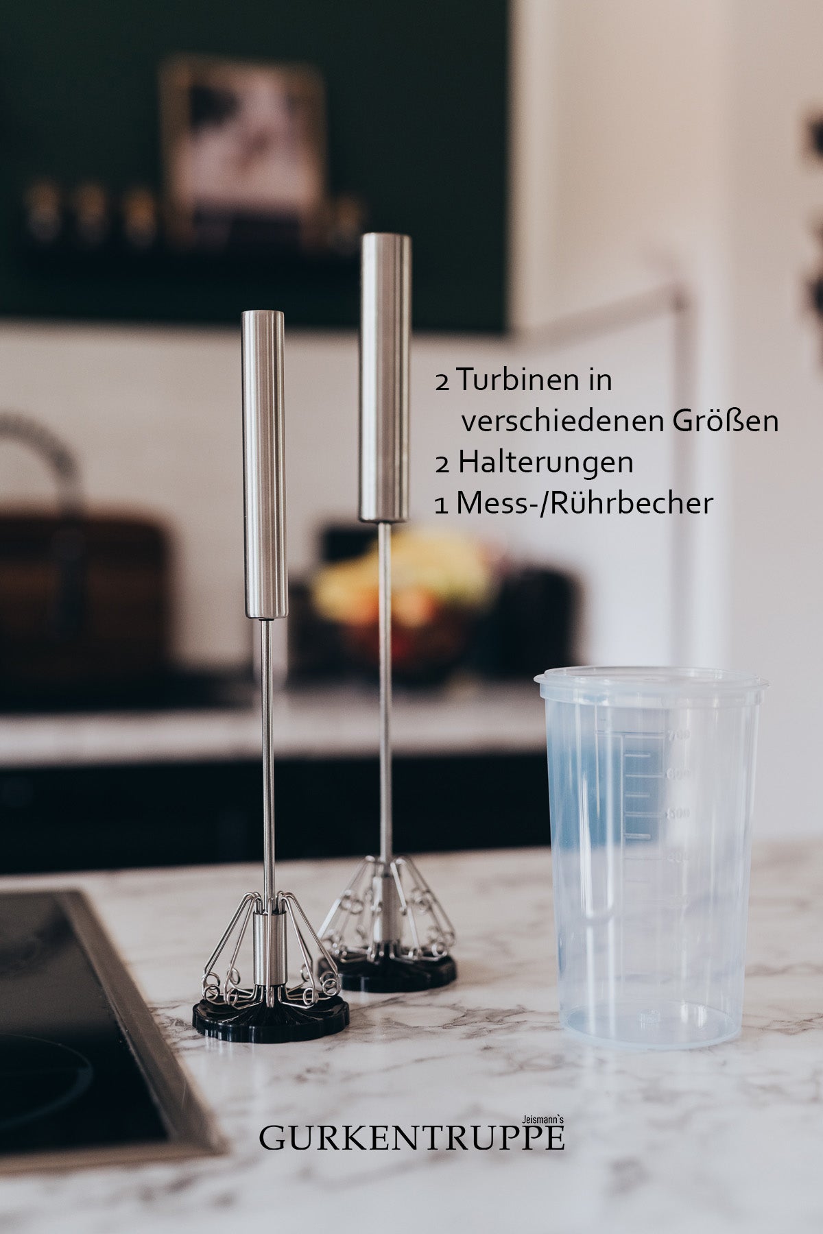 Küchen-Turbinen im Set mit Becher